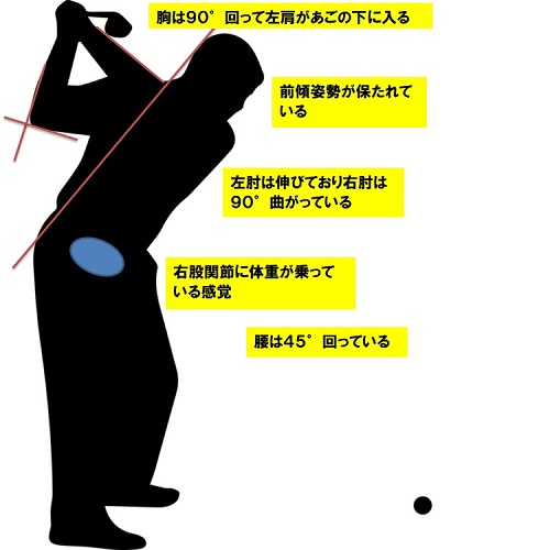 ゴルフ トップのチェックポイント