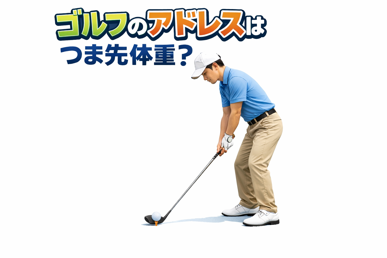 ゴルフ　アドレスはつま先体重？母指球？土踏まず？かかと寄り？メリットとデメリットを解説